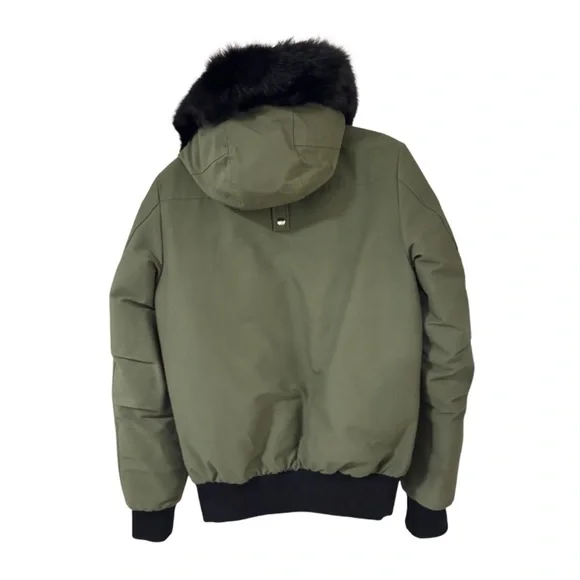 MENS MOOSE KNUCKLES ORIGINAL BALLISTIC FOX FUR TRIM BOMBER JACKET - Picture 3 of 7